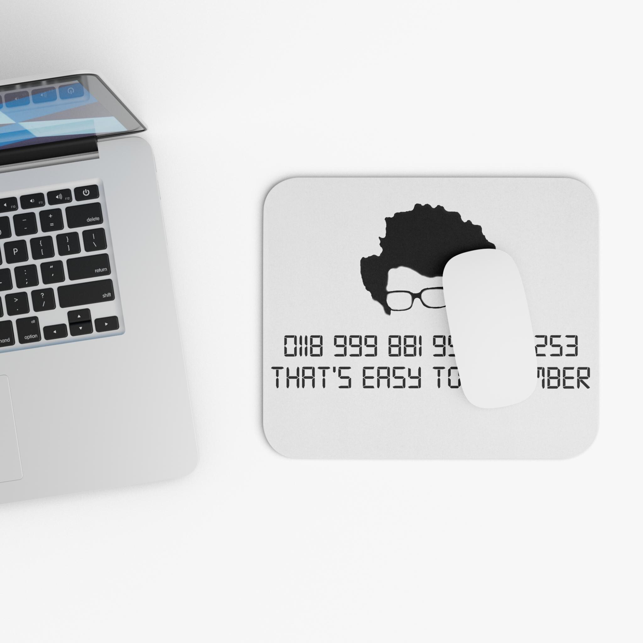 Mouse Pad Rectangle - IT Crowd Maurice Moss Quirky Design, Desk Decor, Office Gift, Computer Accessories, Funny TV Show Merchandise - View 3