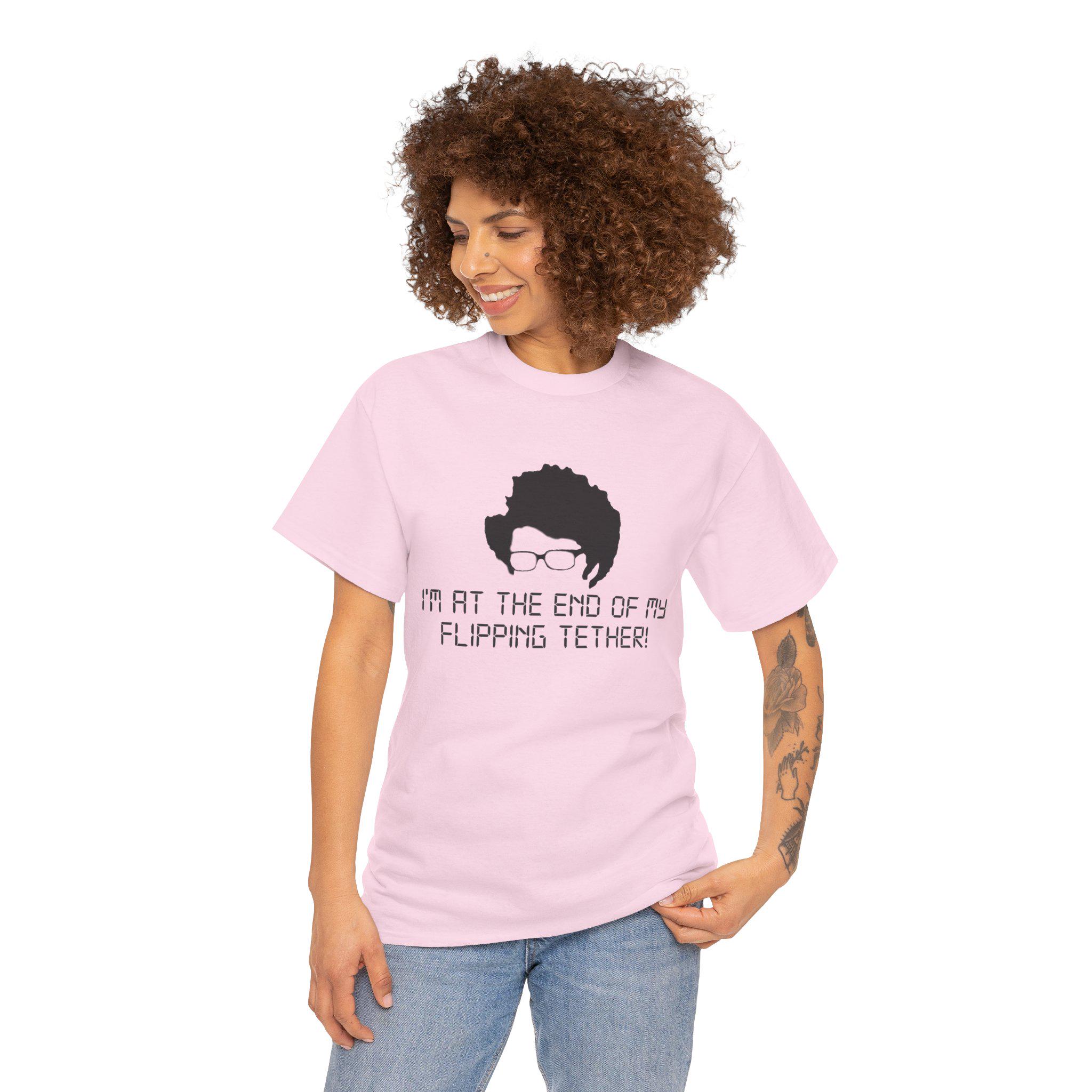 Unisex Heavy Cotton Tee Unisex - IT Crowd Maurice Moss Quirky Design, Funny TV Show Merchandise - View 6