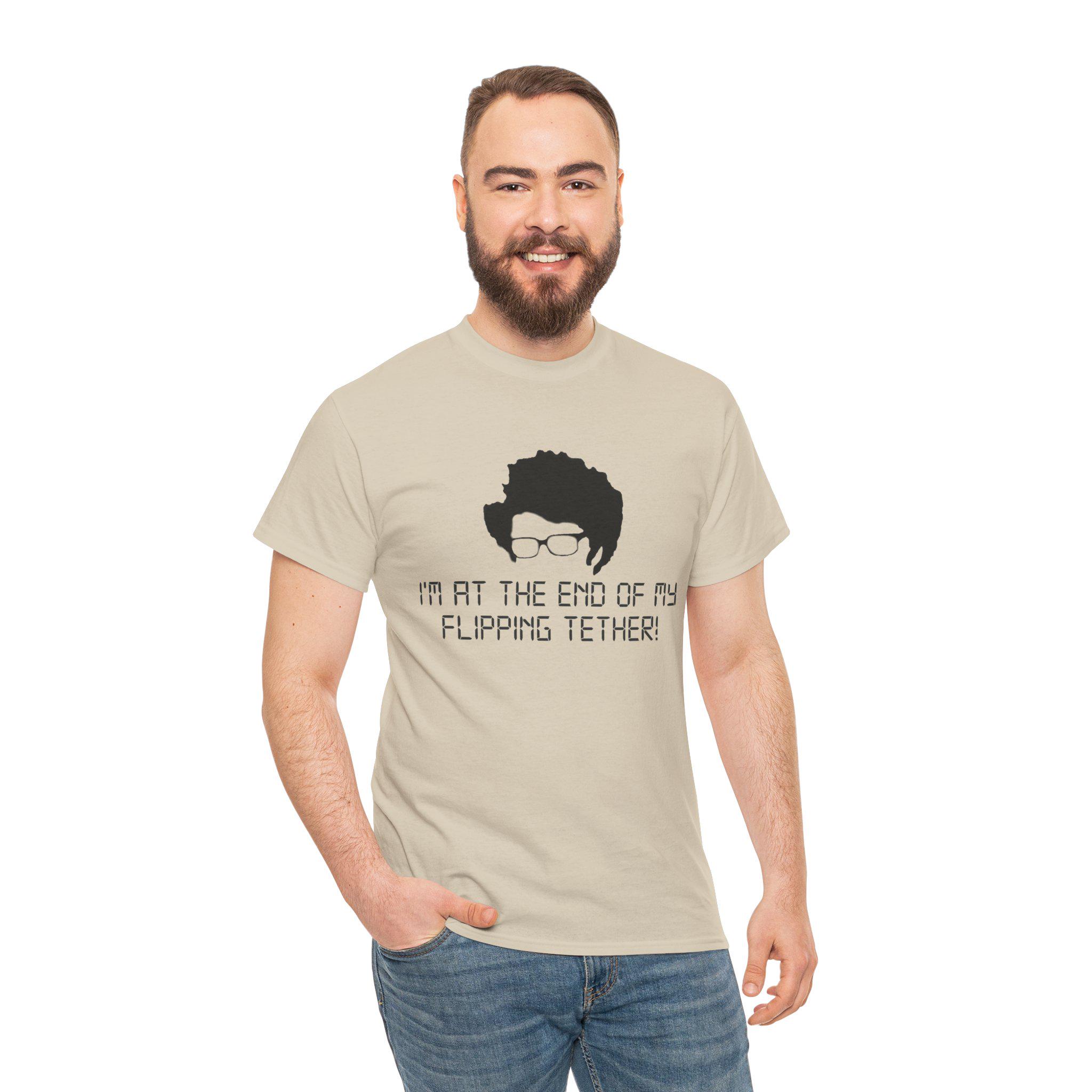 Unisex Heavy Cotton Tee Unisex - IT Crowd Maurice Moss Quirky Design, Funny TV Show Merchandise - View 7