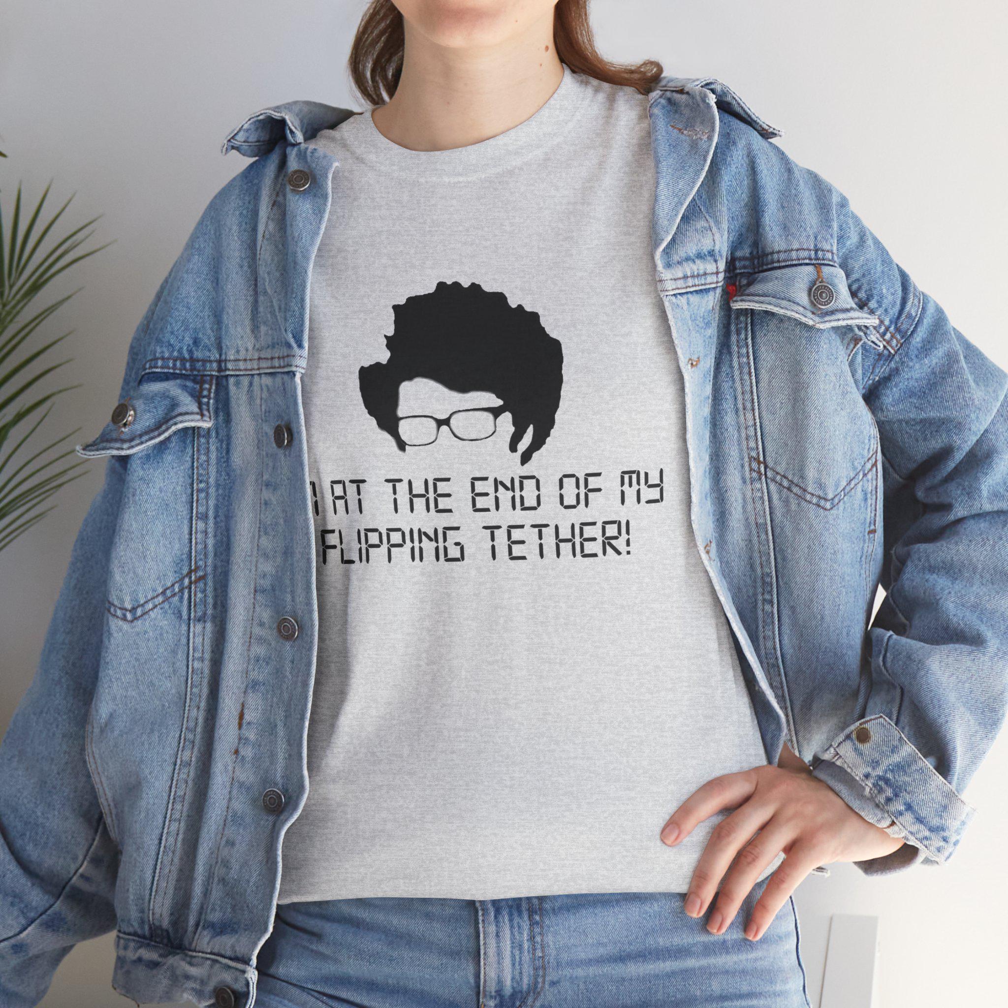 Unisex Heavy Cotton Tee Unisex - IT Crowd Maurice Moss Quirky Design, Funny TV Show Merchandise - View 9