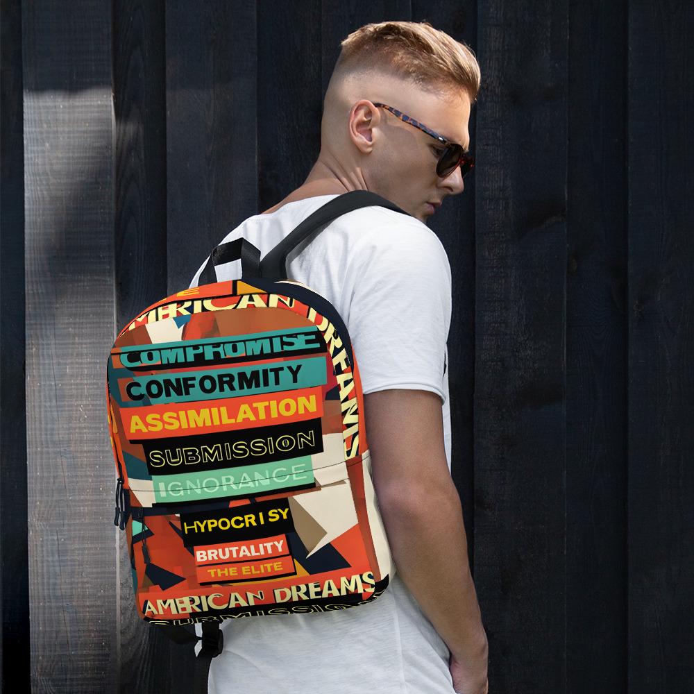 Rage Against the Machine Backpack, Know Your Enemy Lyrics Tee, Rebelious, Music Fan Gift, Protest Anthem Apparel - View 4