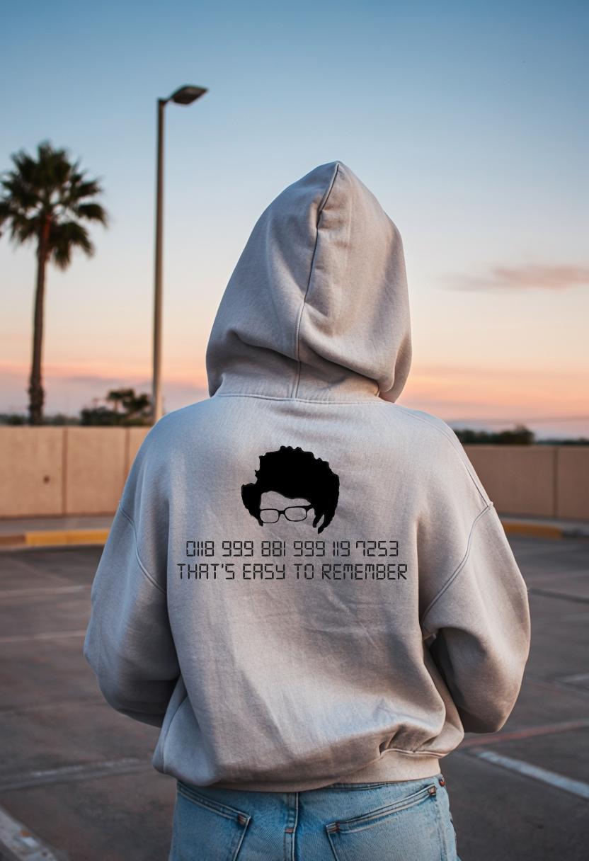 Unisex EcoSmart® Pullover Hoodie Sweatshirt - IT Crowd Maurice Moss Quirky Design, Funny TV Show Merchandise