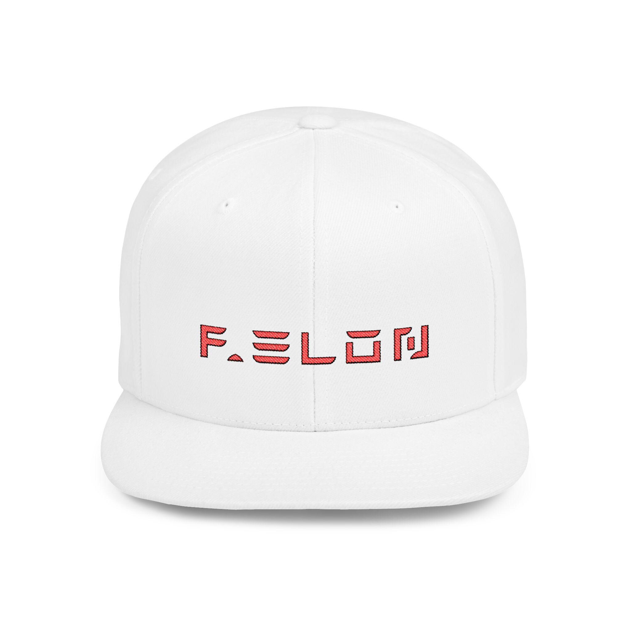 Snapback Cap, Satirical 'F' Elon Resistance Design, Hat for Anti-Elon Musk Activists, Protest Headwear, Political Statement Cap, Tesla Font - View 1