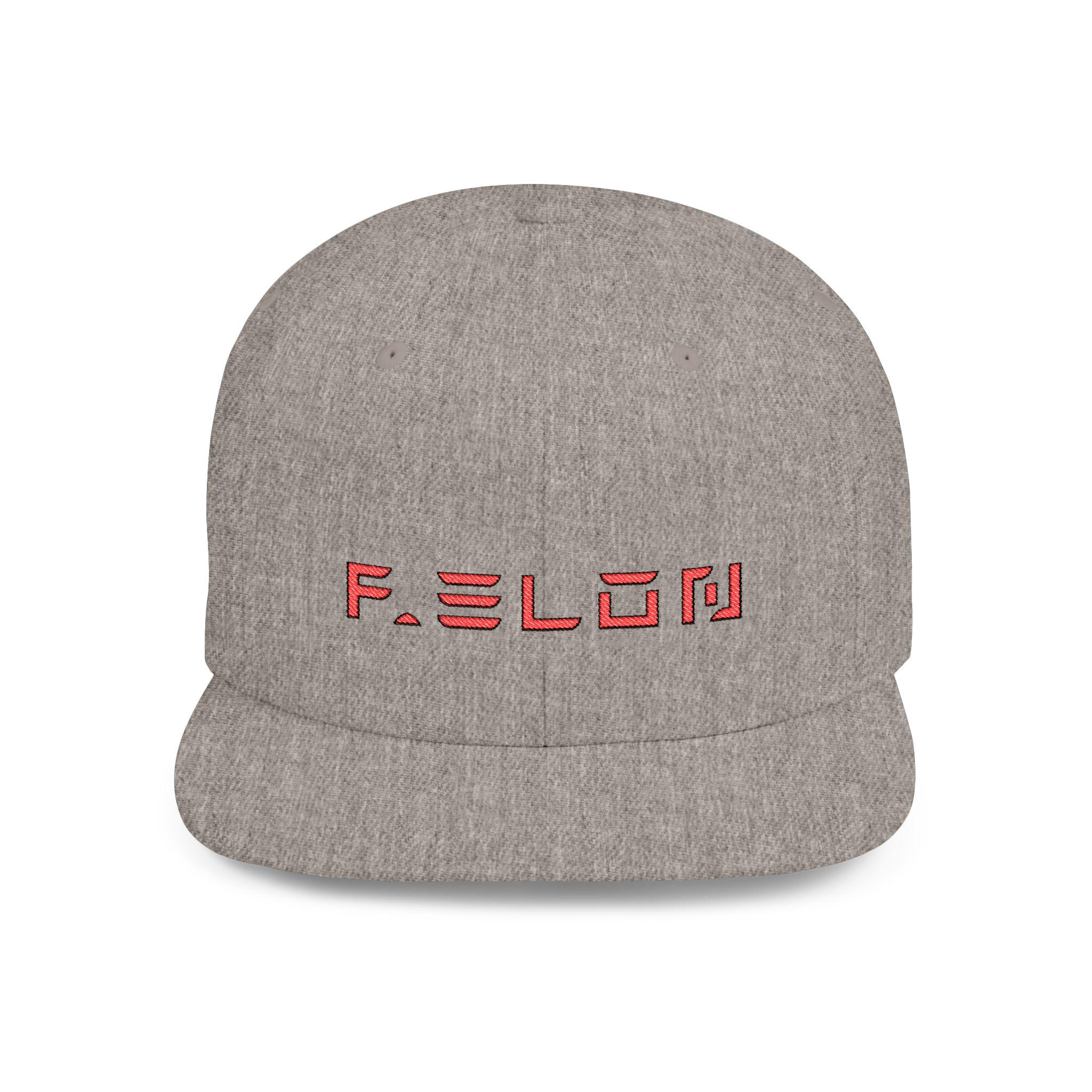 Snapback Cap, Satirical 'F' Elon Resistance Design, Hat for Anti-Elon Musk Activists, Protest Headwear, Political Statement Cap, Tesla Font - View 3