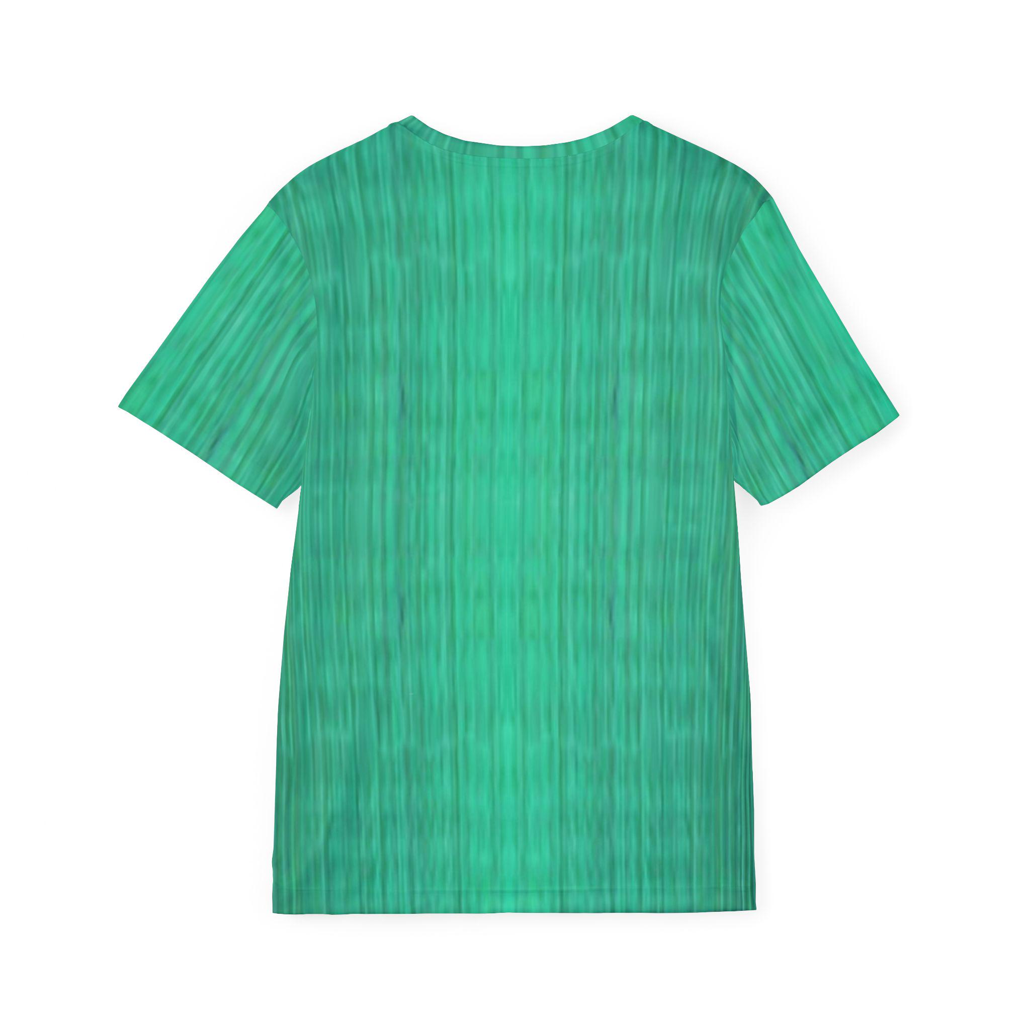 Green Third Eye Person Men's Sports Jersey, Tool-Inspired Psychedelic Art Clothing, Alex Grey Tee, Trippy Concert Shirt, Music Festival Gear - View 3