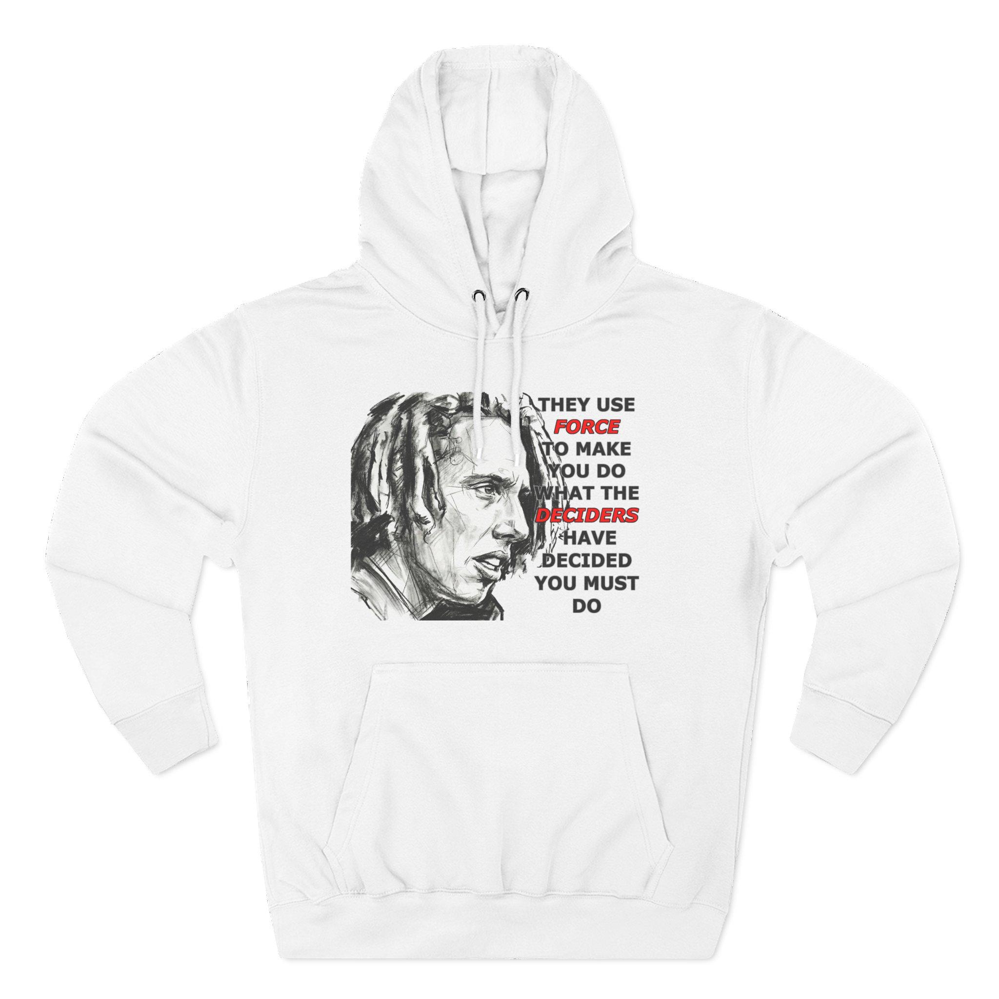 Rage Against the Machine Sketch Resistance Hoodie | Zac de la Rocha Quote - View 2