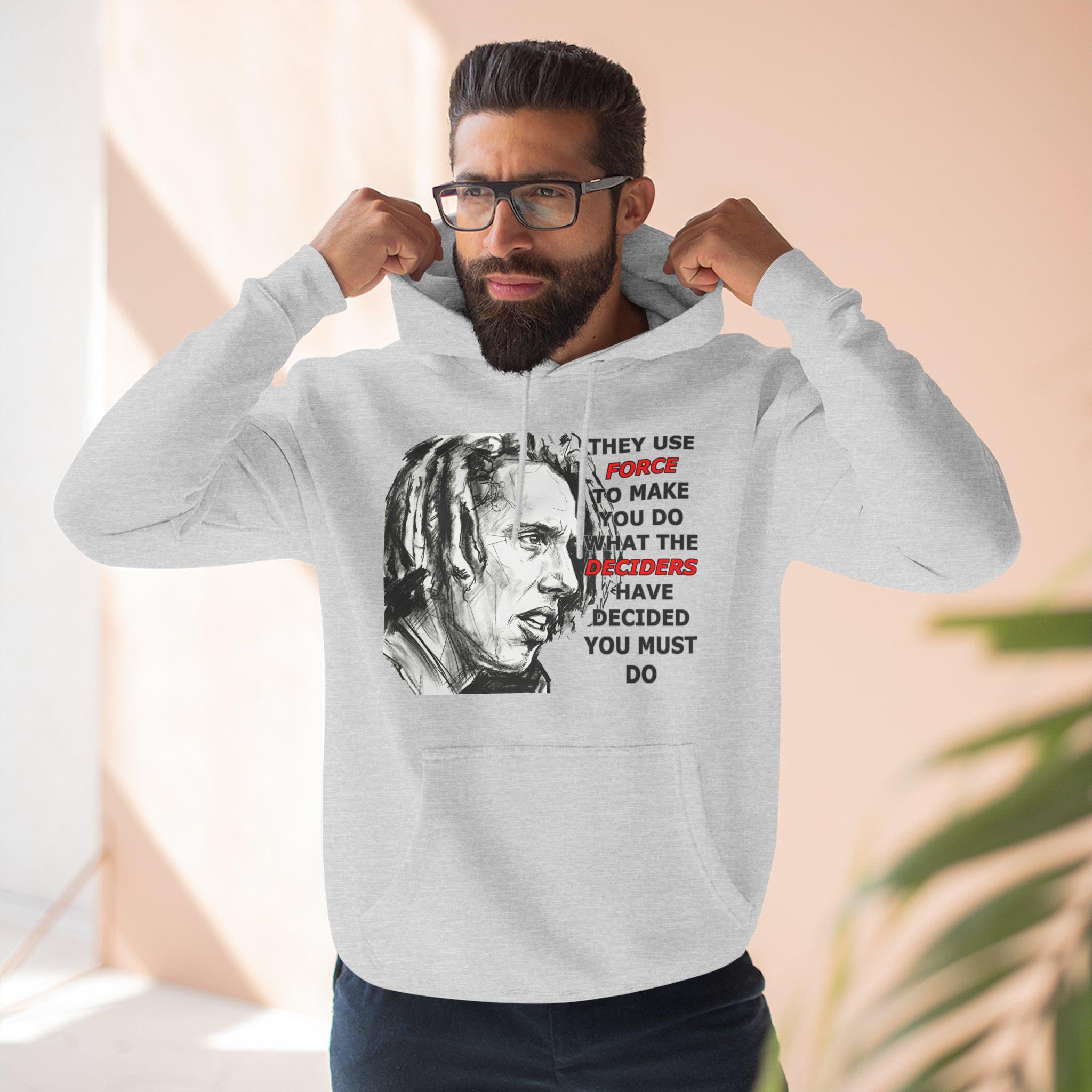 Rage Against the Machine Sketch Resistance Hoodie | Zac de la Rocha Quote